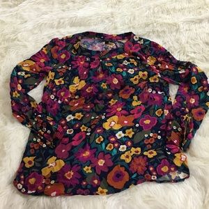 Talbots floral blouse
